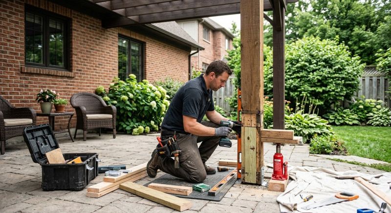 Outdoor Column Repair Service
