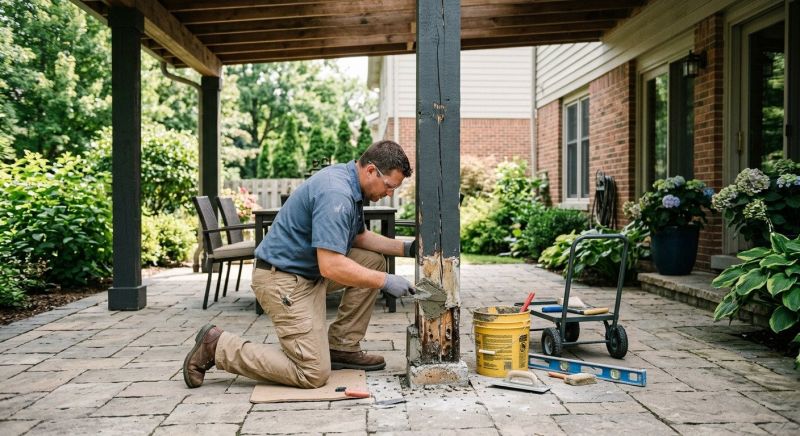 Outdoor Column Repair