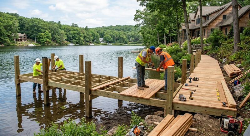 Pond Dock Construction in Alpharetta, GA