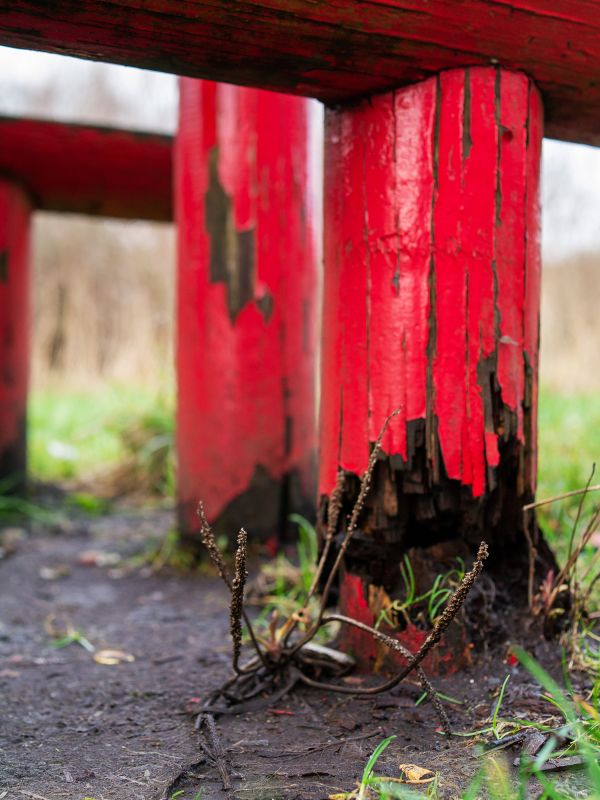 Damaged Outdoor Column