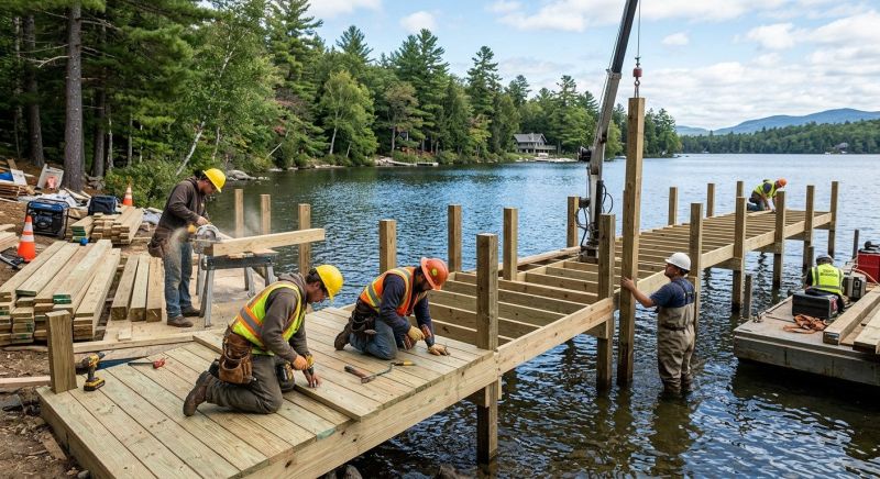 Pond Dock Construction in Olathe, KS
