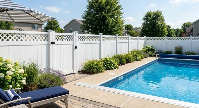Vinyl Pool Fence Installation in Wilmington, NC