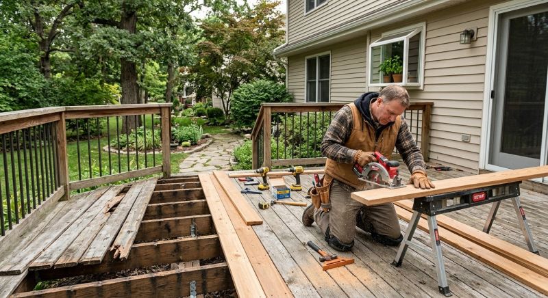 Wood Deck Repair in Redmond, WA