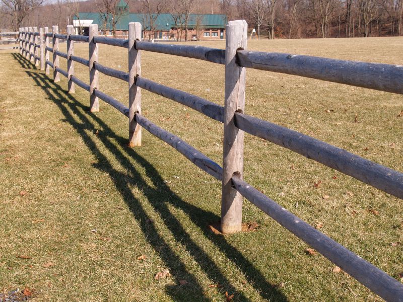 Wooden Farm Fence Installation in Sacramento, CA