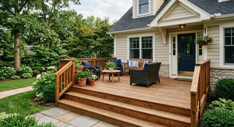 Wooden Veranda Construction in Stamford, CT